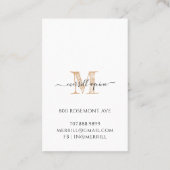 本草学自然医学モルタル杵 名刺 (裏面)