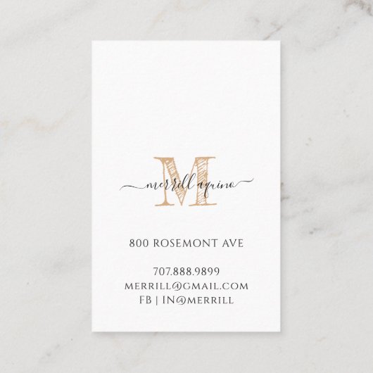 本草学自然医学モルタル杵 名刺 (裏面)