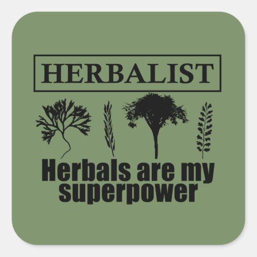 本草類本草学者 スクエアシール (正面)