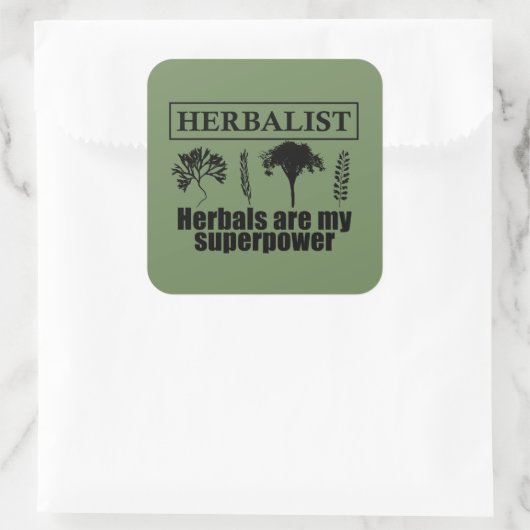 本草類本草学者 スクエアシール (バッグ)