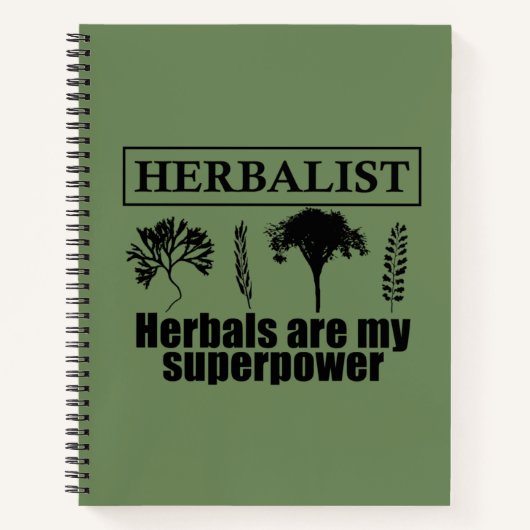 本草類本草学者 ノートブック (正面)