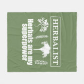 本草類本草学者 フリースブランケット (正面(横))