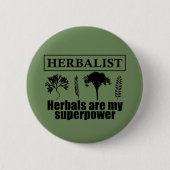 本草類本草学者 缶バッジ (正面)