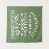 本草類自然医学の種類のハーブ タペストリー (正面(横))