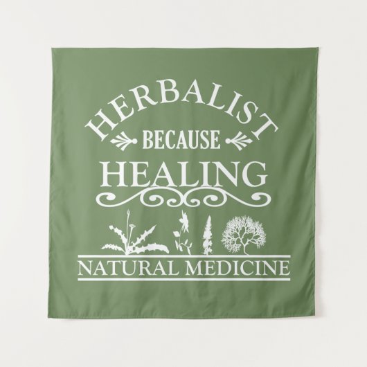 本草類自然医学の種類のハーブ タペストリー (正面)