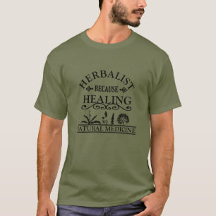本草類自然医学の種類のハーブ Tシャツ