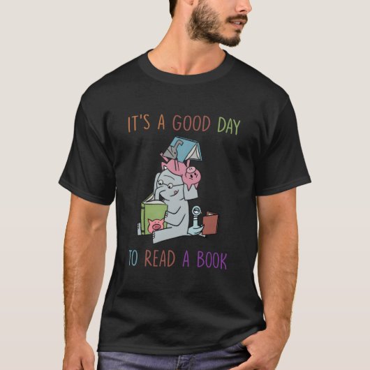 本虫の司書さん 読書の日 Tシャツ (正面)