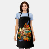 本読のラ読イブラリーラバーリーダーPumpkin Tha エプロン (着用した状態)