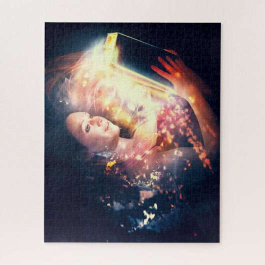 本読の女性 ジグソーパズル (縦)