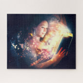 本読の女性 ジグソーパズル (横)