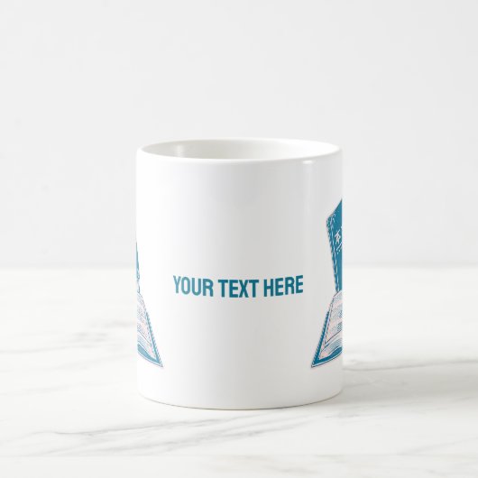 本読の漢字の日本の文字 コーヒーマグカップ (中央)