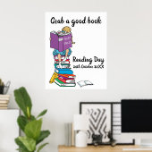 本読の積み重ね読に載ったイベント ポスター (ホームオフィス)