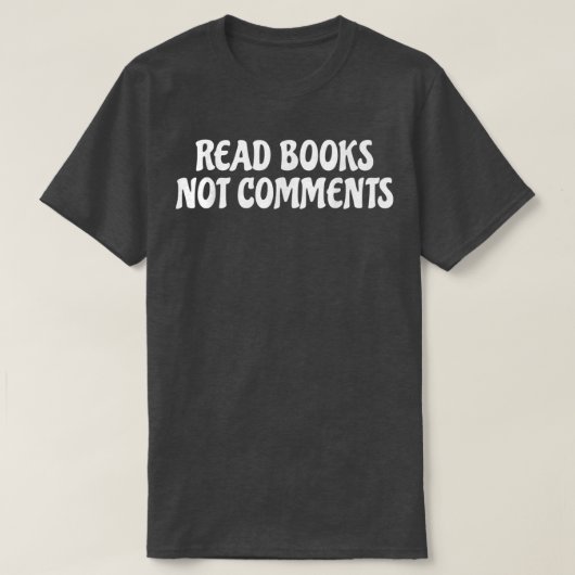本読はコメントなし本好きが読書好きを超える Tシャツ (デザイン正面)
