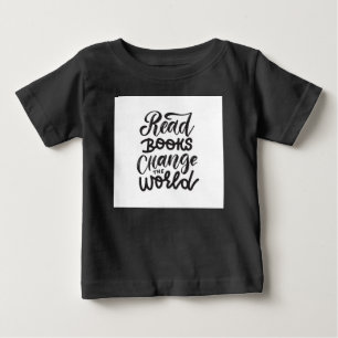 本読は世界のシャツを変える ベビーTシャツ