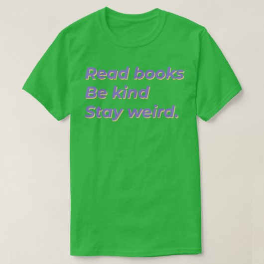 本読は親切な滞在風変わり、本の恋人 Tシャツ (デザイン正面)