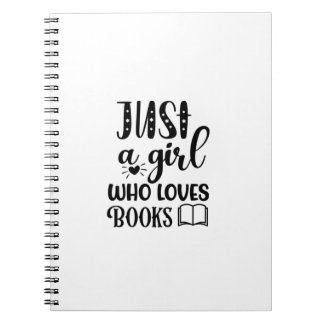 本読を愛する女の子だけの芸術 ノートブック