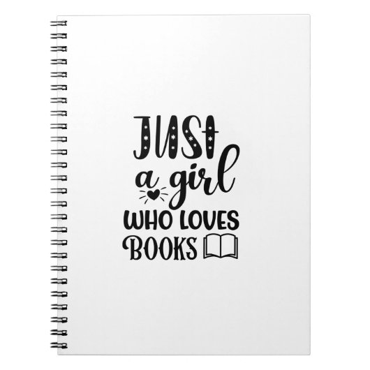本読を愛する女の子だけの芸術 ノートブック (正面)
