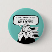 本読を禁じて手に入るだけ頭が切れるだ 缶バッジ (正面)