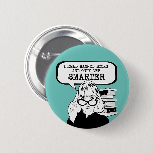 本読を禁じて手に入るだけ頭が切れるだ 缶バッジ (正面&裏面)