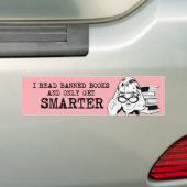 本読を禁じて手に入頭が切れるる バンパーステッカー (車上)