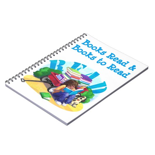 本読ワゴンパーソナライズされたノート ノートブック (左側)