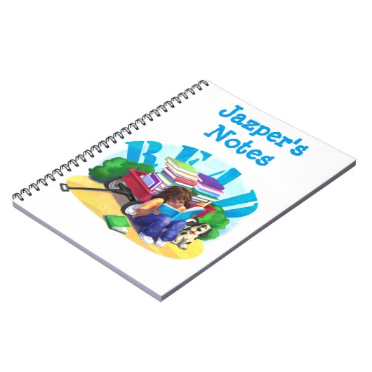 本読ワゴンパーソナライズされたノート ノートブック (左側)