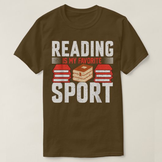 本読好きお気に入りのの慰みおもしろい Tシャツ (デザイン正面)