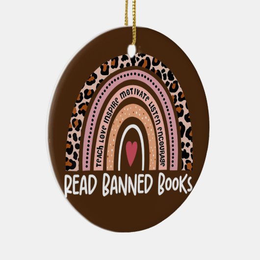 本読好きのための禁制書籍ヒョウ虹 セラミックオーナメント (右)