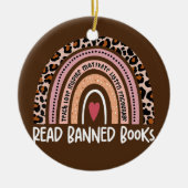 本読好きのための禁制書籍ヒョウ虹 セラミックオーナメント (正面)
