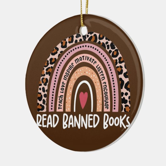 本読好きのための禁制書籍ヒョウ虹 セラミックオーナメント (左)