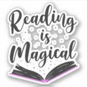 本読文学は不思議 シール (正面)