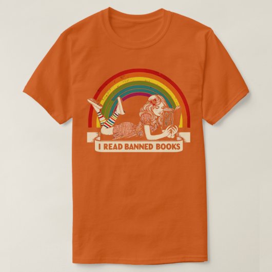 本読書ヴィンテージの愛人読を禁じた Tシャツ (デザイン正面)