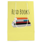 本読本の愛人パーソナライズされた ミディアムペーパーバッグ (裏面)