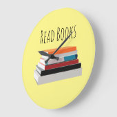 本読本の愛人パーソナライズされた ラージ壁時計 (傾斜)
