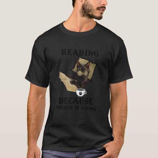 本読猫が殺人だから Tシャツ (正面)