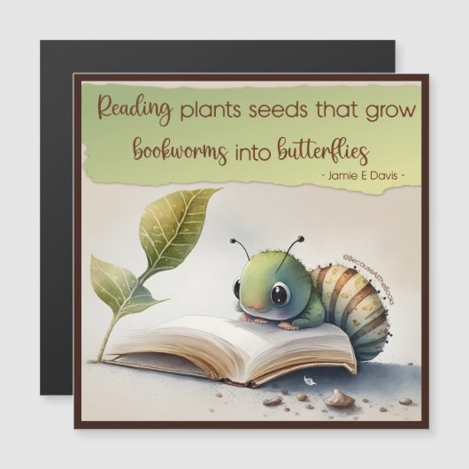 本読虫が蝶に変わる (正面/裏面)