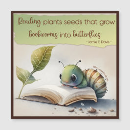 本読虫が蝶に変わる