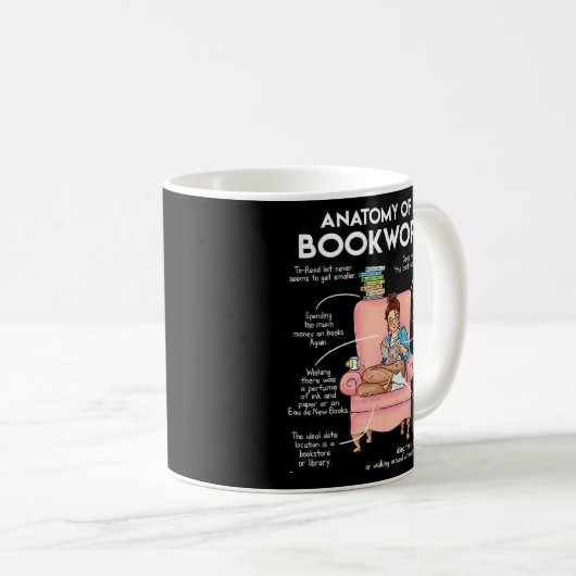 本読虫 コーヒーマグカップ (正面右)