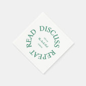 本読部を繰り返し話し合う スタンダードカクテルナプキン (角)