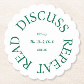 本読部を繰り返し話し合う ペーパーコースター (正面)