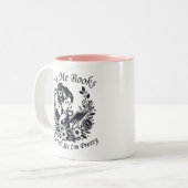 本買を書いて言えかわいらし ツートーンマグカップ (正面左)