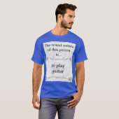 本質: ギターの演劇音楽ギタリスト Tシャツ (正面フル)