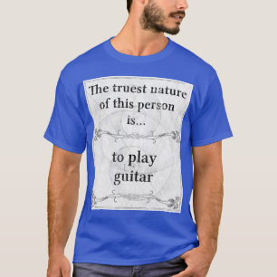 本質: ギターの演劇音楽ギタリスト Tシャツ