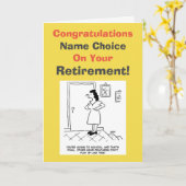 本部先生退職 カード (黄色い花)