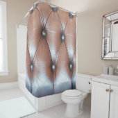 本革張り裏地、ラグジュアリーdec シャワーカーテン (インサイチュ)
