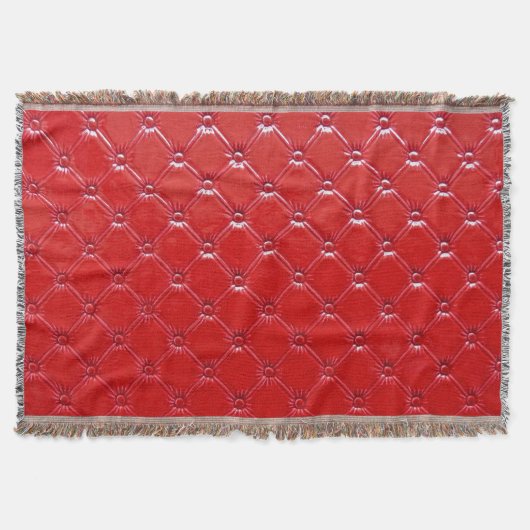 本革張り：多目的デコール スローブランケット (正面)