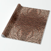 本革 ウエスタンスタイル ナチュラル カウボーイ ラッピングペーパー (アンロールド)