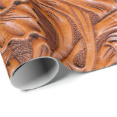 本革 西部劇スタイル ナチュラル カウボーイ ラッピングペーパー (ロールコーナー)