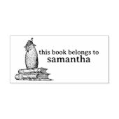 本頭が切れるを持つフクロウ ラバースタンプ (インプリント)