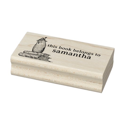 本頭が切れるを持つフクロウ ラバースタンプ (スタンプ)